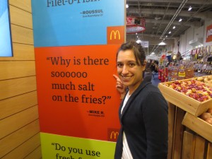 Mary and McDonalds Sign
